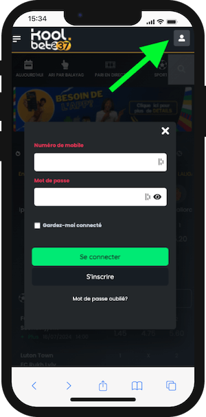 koolbet237 connexion sur smartphone