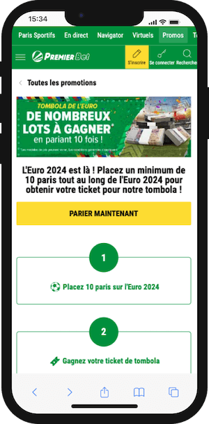 promo euro 2024 tombola sur premier bet