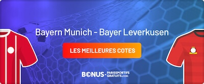 cotes bayern munich vs leverkusen sur bpsg