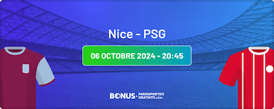 parier sur ogc nice vs psg